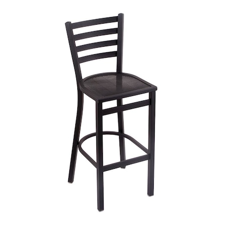 Holland Bar Stool Co Outdoor 400 Jackie 25 in. Counter Stool with Black Wrinkle Finish OD400